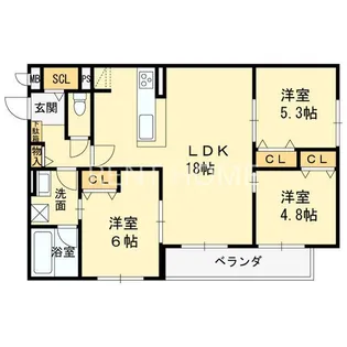 栄蔵弐号館【1階】の間取り