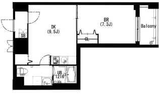 エスティメゾン中野富士見町【1階】の間取り