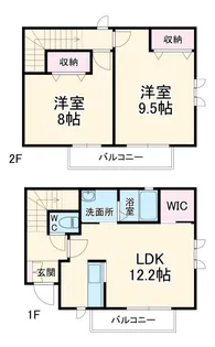 バードロード湘南 Aの間取り
