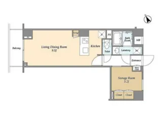 ディームス初台II【1階】の間取り