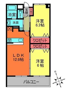 グラヴィエ【1階】の間取り
