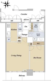 ローレルスクエア大阪ベイタワー【15階】の間取り