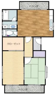 西島ハイツ【2階】の間取り