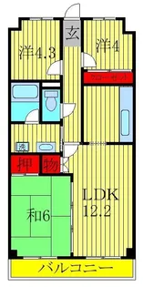 カサグランデ大宮【2階】の間取り