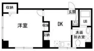 ダイヤモンドレジデンス日暮里【4階】の間取り