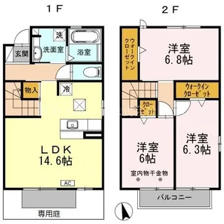 棒屋第8住吉ハイツの間取り