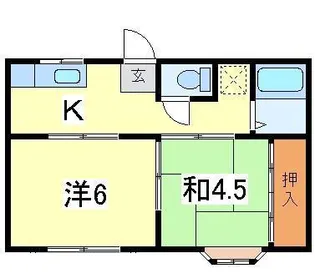 プラザカトレア【1階】の間取り