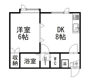 エステートインかれんと【2階】の間取り