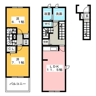 カームリーの間取り