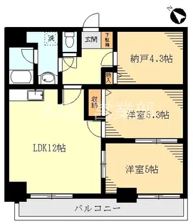 第15まさひろ商事ビル【8階】の間取り