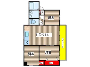 メゾンフジタ【3階】の間取り