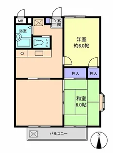 ホワイトハウス【3階】の間取り