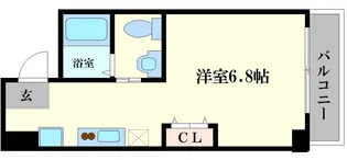 アスティナ弁天町【8階】の間取り