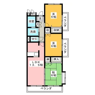 セントモンチーク【1階】の間取り
