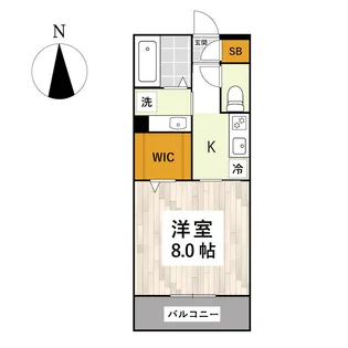 グットラック四番館【2階】の間取り