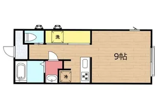 メゾン佛蘭西C【2階】の間取り