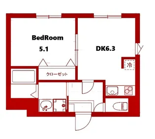 フェリーチェ二俣川【1階】の間取り