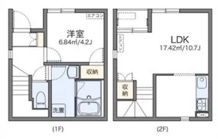 レオネクストメゾン マキノミ(48008)【1階】の間取り
