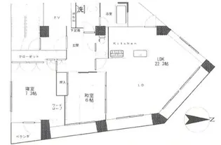 ガイア恵比寿ビル【7階】の間取り