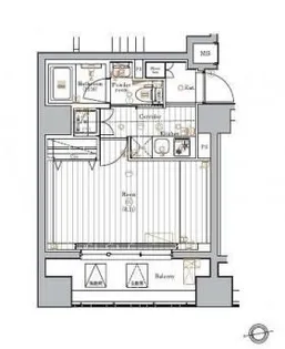 マスターマインド十番【8階】の間取り