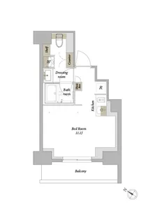 プライムメゾン西新宿【9階】の間取り