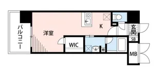 アソシアグロッツォ・クアトロ博多【7階】の間取り