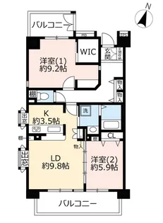 UR幕張ベイタウンパティオス22番街【4階】の間取り