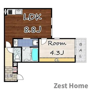 リブレメゾン立花町I【3階】の間取り