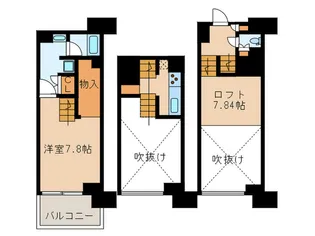 カナルフロント芝浦【6階】の間取り