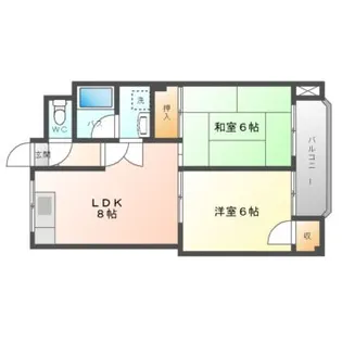 ロータリーマンション大日【3階】の間取り