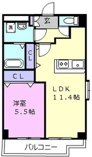 メゾン・ド・ルミエール【5階】の間取り