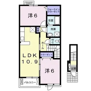 ブルーヒル【2階】の間取り
