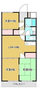 リバーサイドマンション【2階】の間取り
