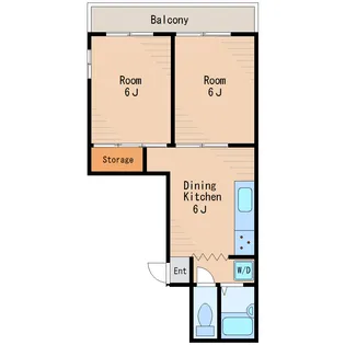 メゾンエスポワール【2階】の間取り
