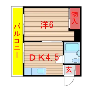 ハイツシベール【2階】の間取り