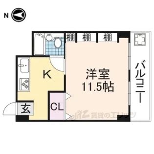 インペリアル岡崎【4階】の間取り
