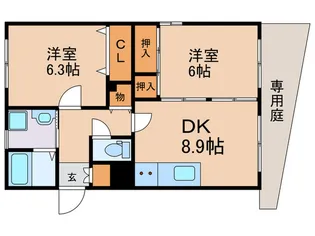 メゾンクララ【1階】の間取り
