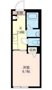 リヴァーフォレスト【1階】の間取り