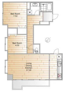 シノン原町【3階】の間取り
