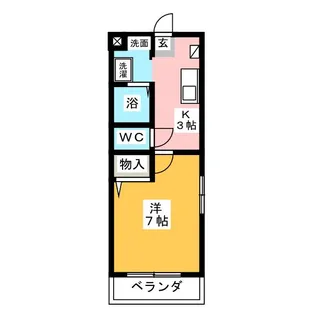 エスポアールカナエ【2階】の間取り