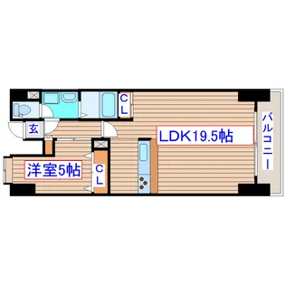ラ・シール仙台【8階】の間取り