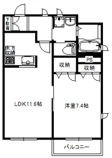 ブランメゾン吉祥寺【1階】の間取り
