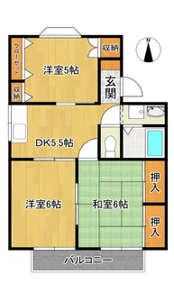 シャネーラK【2階】の間取り