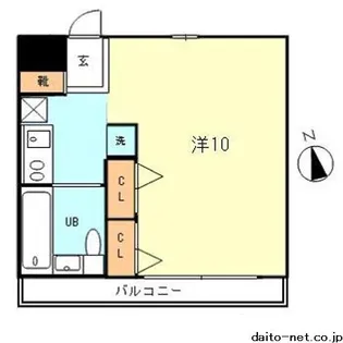 ブロスコート【1階】の間取り