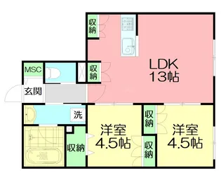 Y’s F Residence II【1階】の間取り