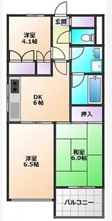 シャンプール【2階】の間取り
