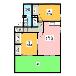 クレストZ【1階】の間取り