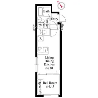 ラミィ北新宿【2階】の間取り