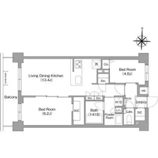コンフォリア・リヴ永福町【1階】の間取り