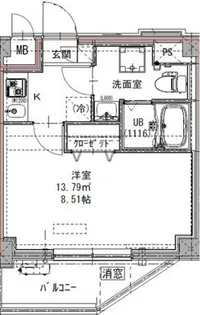 GENOVIA六町【2階】の間取り